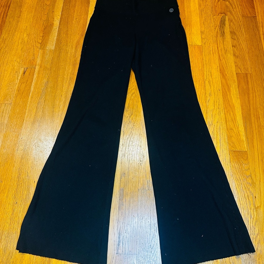 Gilly Hicks Black Ribbed Knit Pants